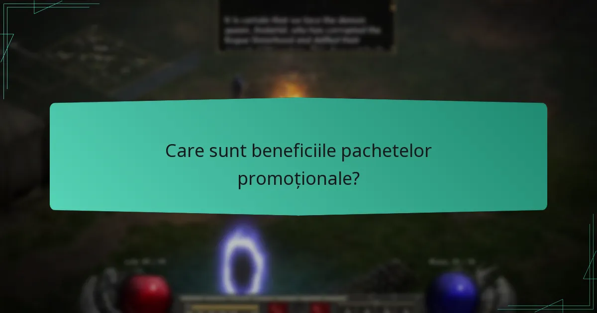 Care sunt beneficiile pachetelor promoționale?