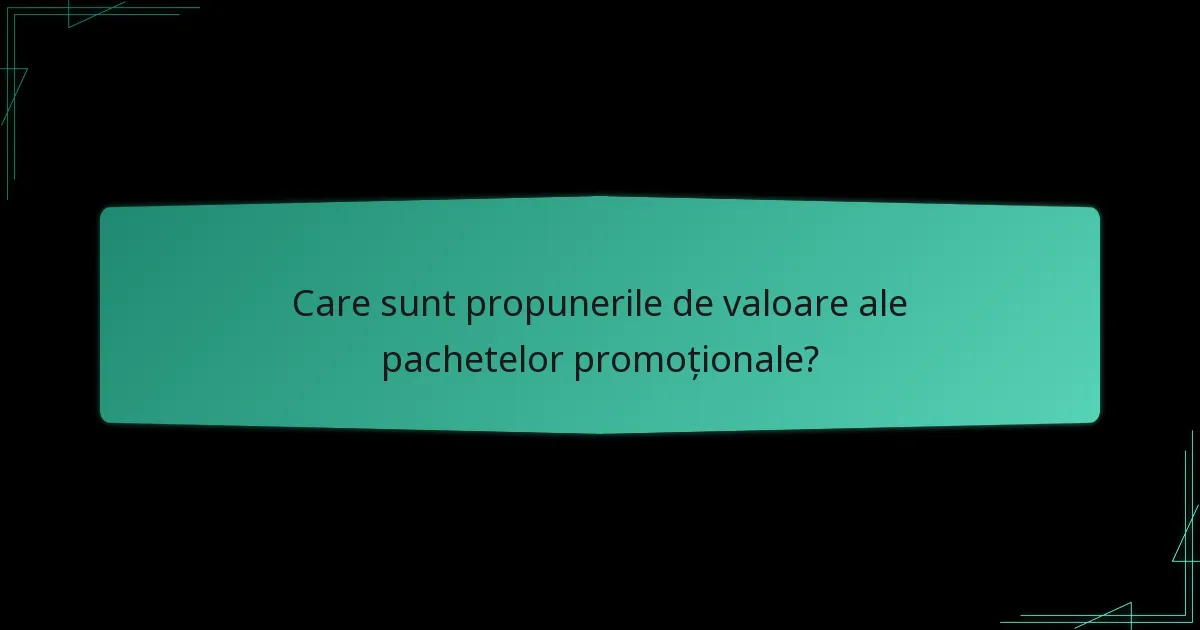 Cum este determinat prețul pentru pachetele promoționale?