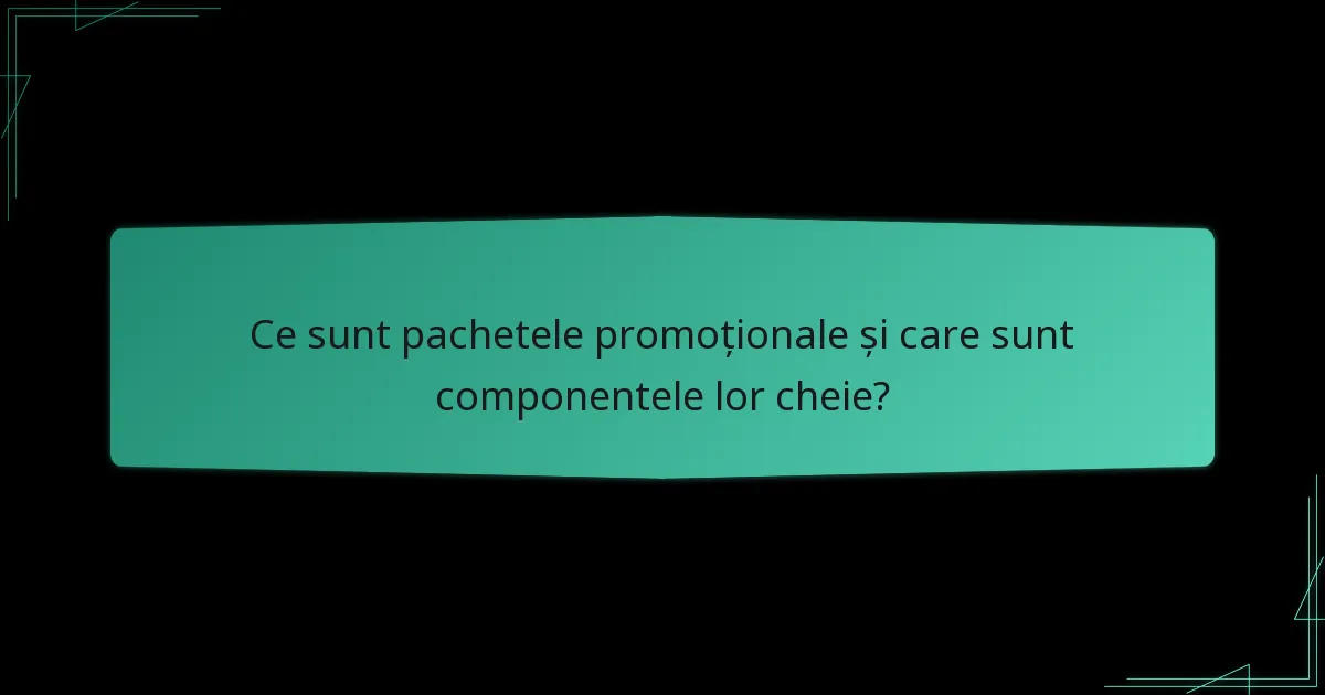 Care sunt exemplele populare de pachete promoționale?
