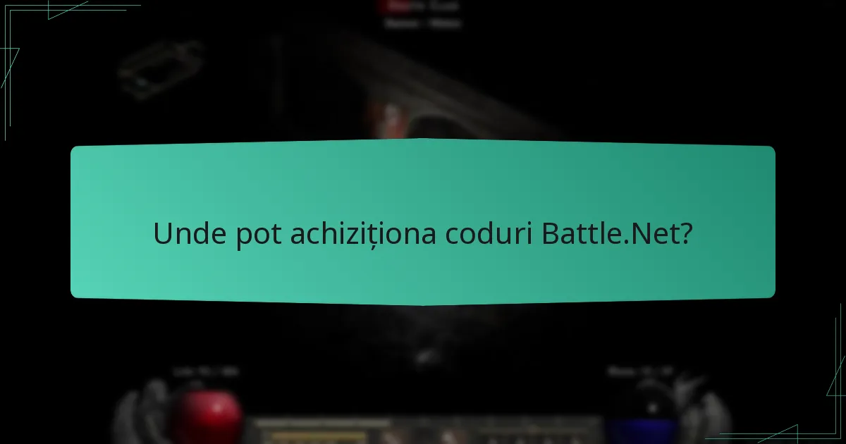 Unde pot achiziționa coduri Battle.Net?
